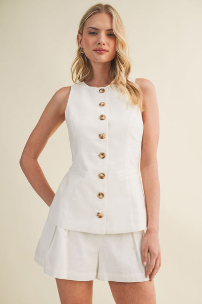 Tailored Vest Top