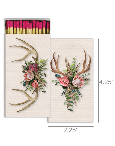 Bohemian Antlers Match Box