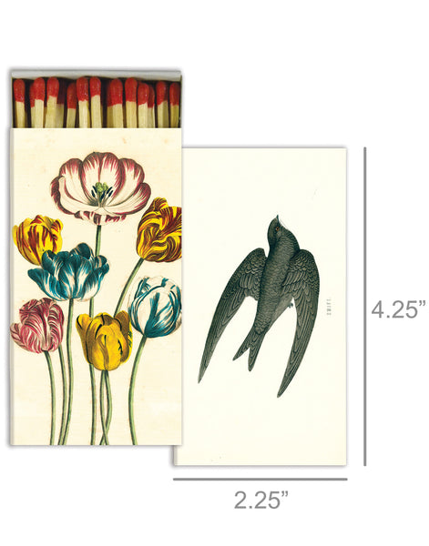 Tulips and Swift Match Box