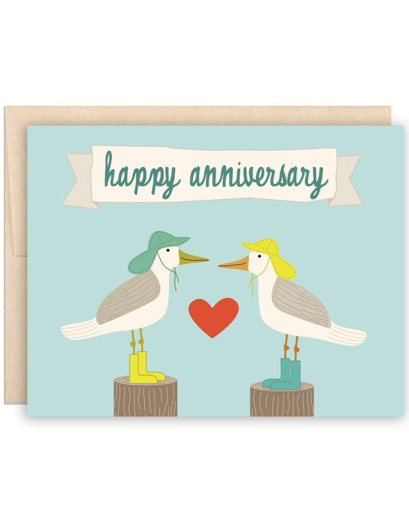 Anniversary Seagull Card