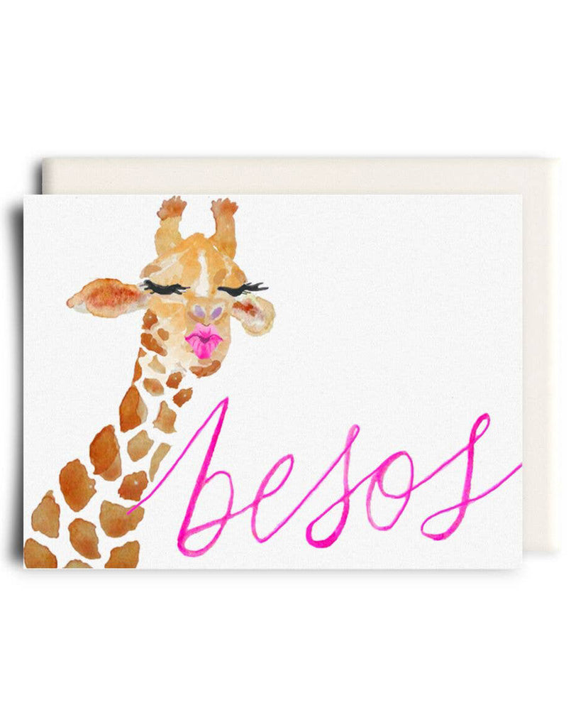 Besos Giraffe Card