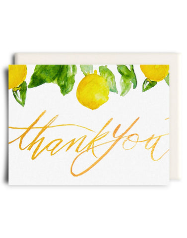 Lemon Thank You Card