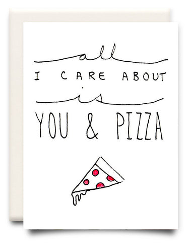 Care About You and Pizza Card