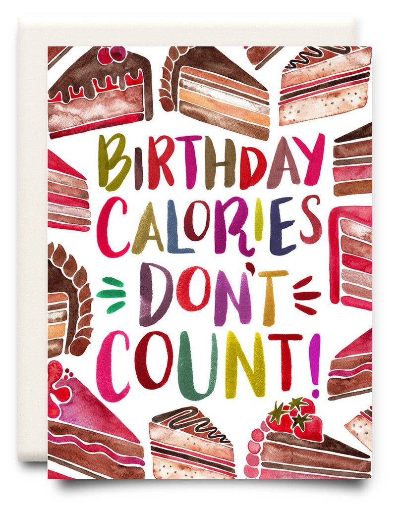 Birthday Calories Card