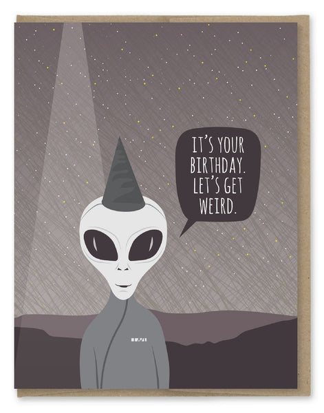 Alien Weird Card