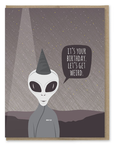 Alien Weird Card