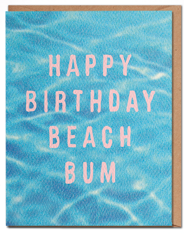 Beach Bum Birthday Card