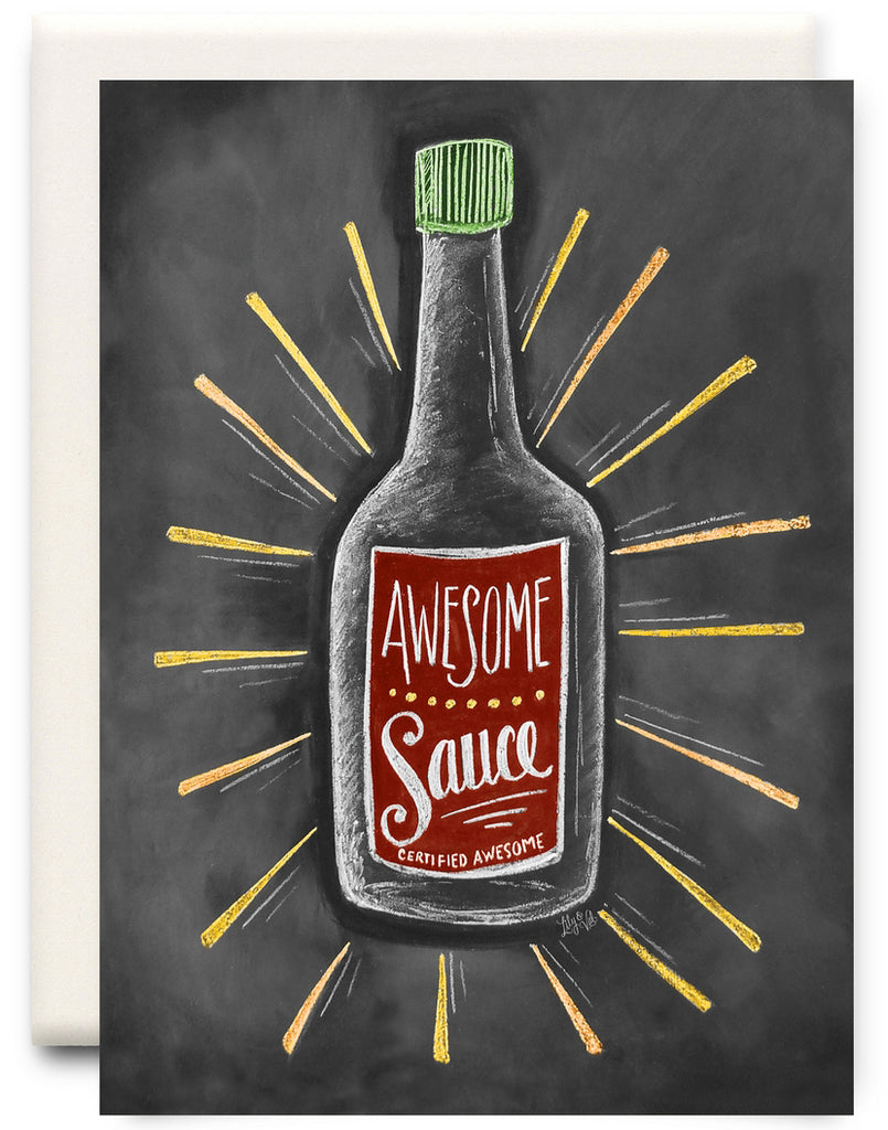 Awesomesauce Bottle Card