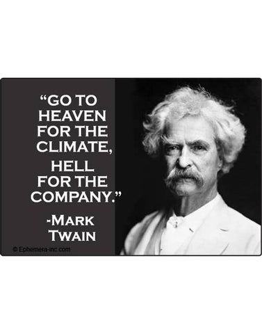 Mark Twain Quote Magnet