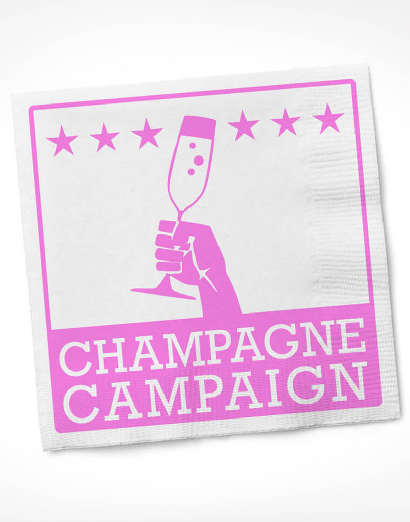 Champagne Campaign Napkins