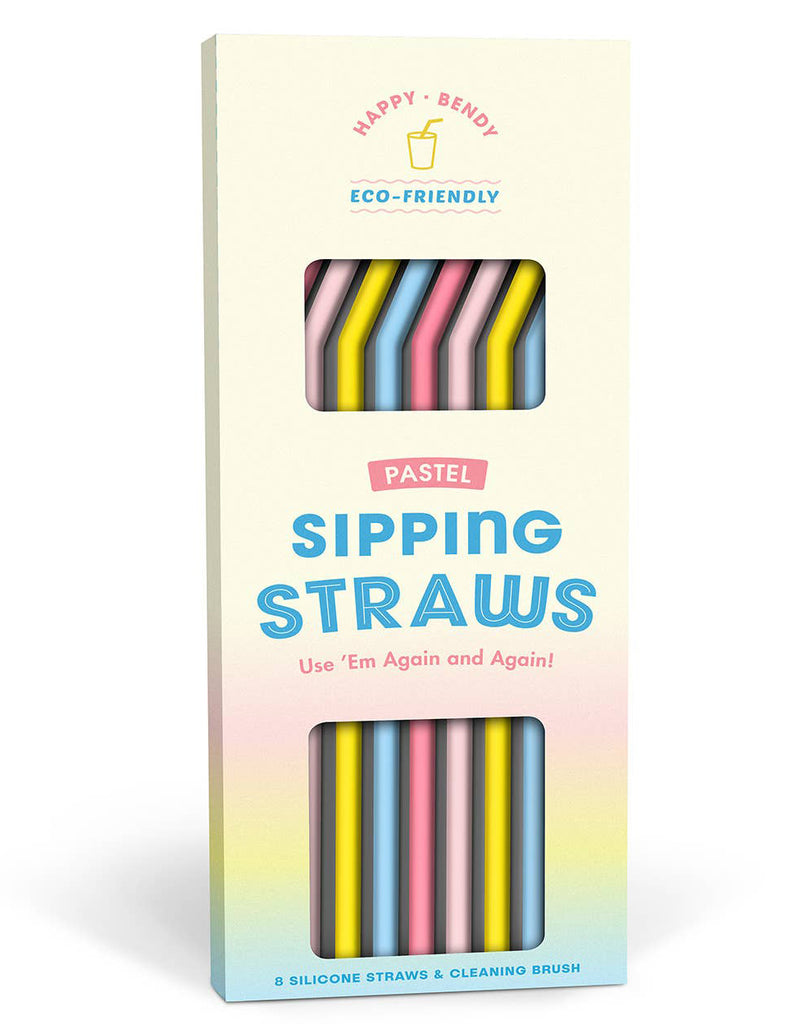 Pastel Sipping Straws