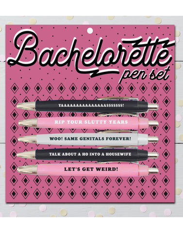 Bachelorette Pen Set