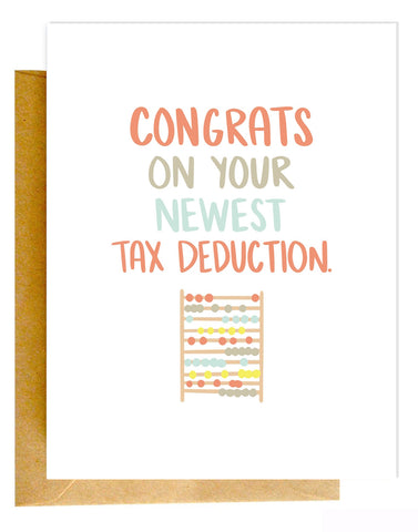 Tax Deduction Card