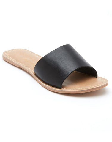 Cabana Black Leather Sandals