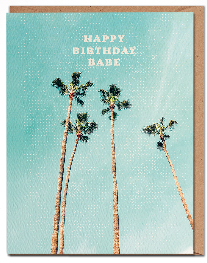 Palm Birthday Babe Card