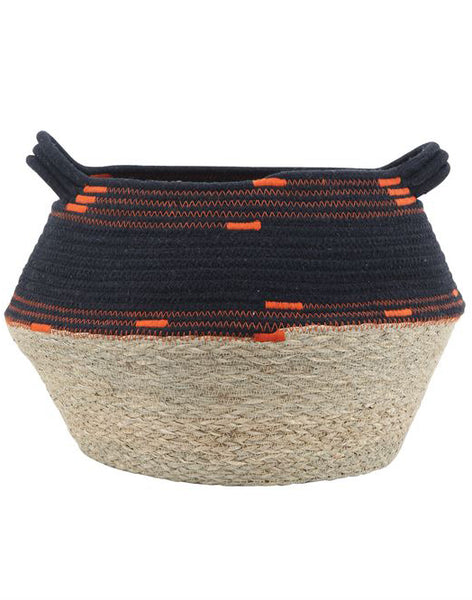 Rope and Woven Basket