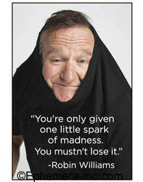 Robin Williams Quote Magnet