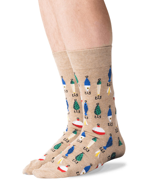 Fishing Lures Men's Socks