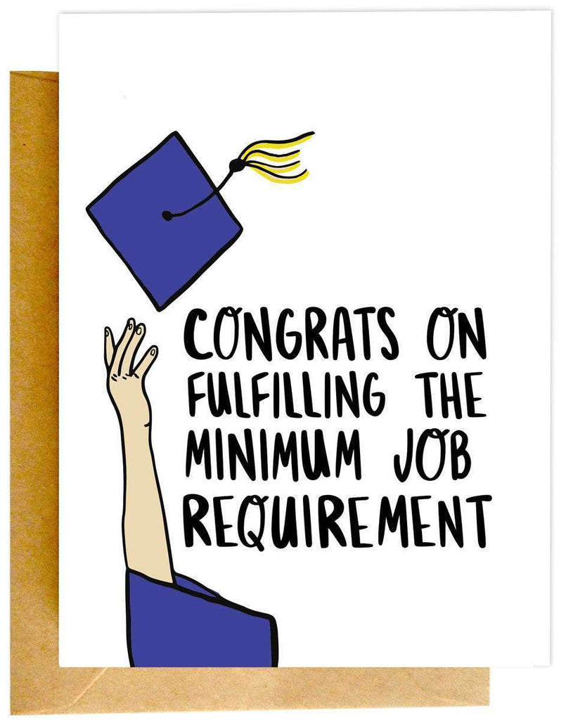 Minimum Job Requirement Card